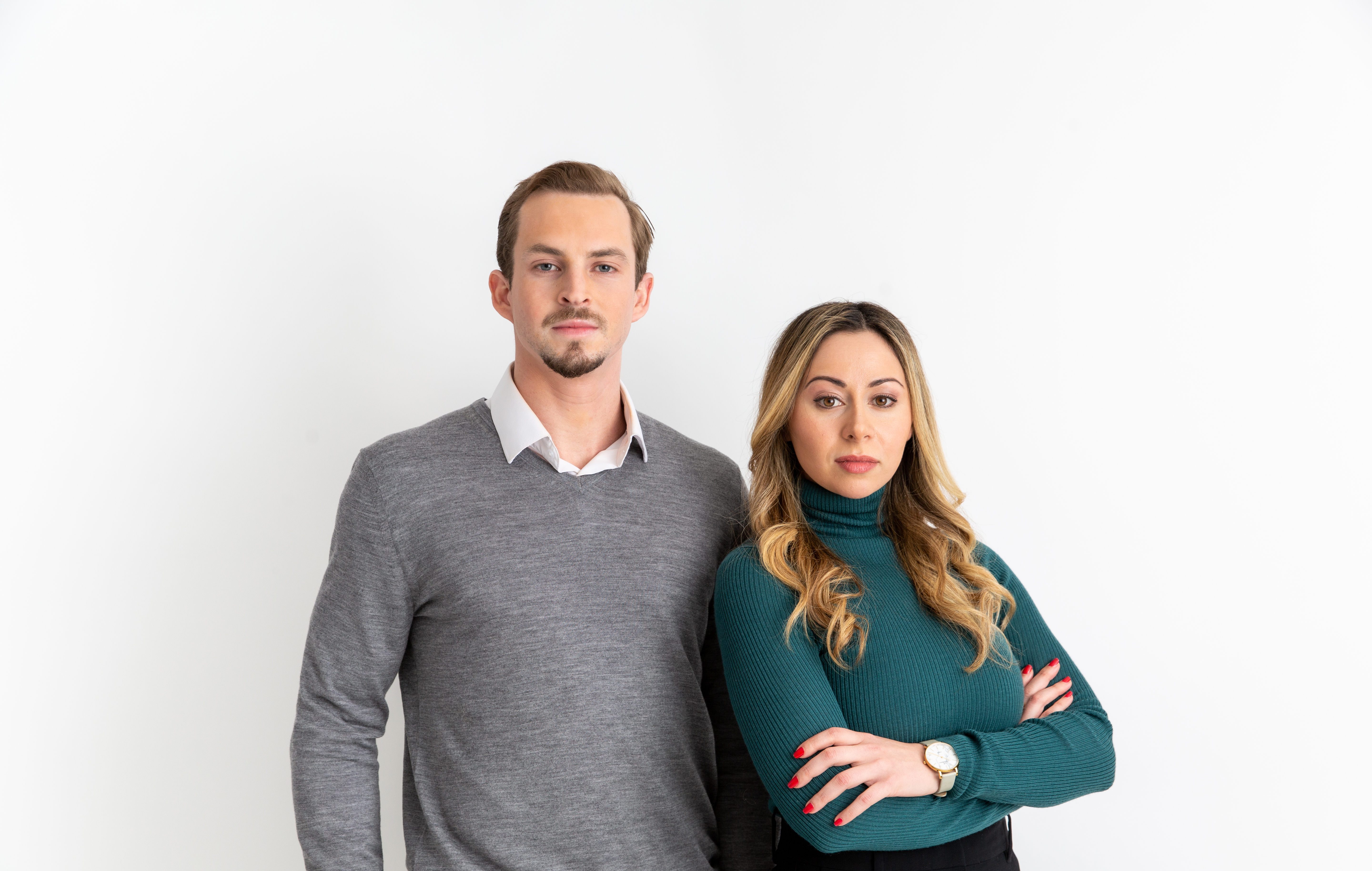 Photo of Dr. Sahar Yousef and Professor Lucas Miller